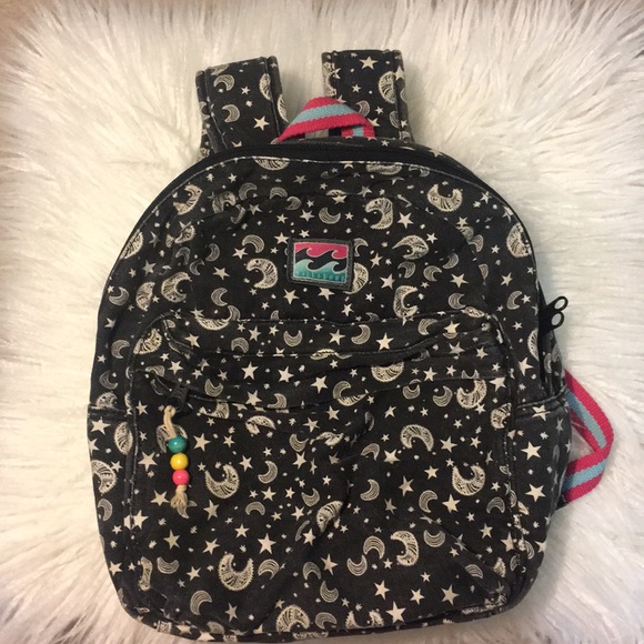 Billabong Handbags - Billabong moon print mini backpack